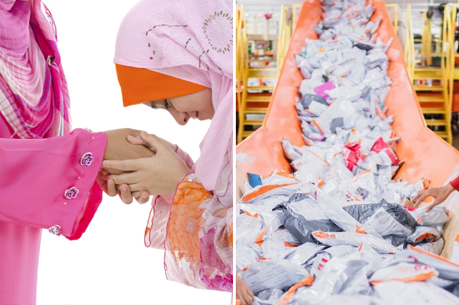 delivery on hari raya